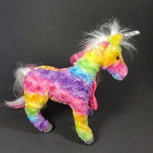 Douglas Princess Unicorn Plush Toy Rainbow Colors Magic Horse 12 inch Plushie